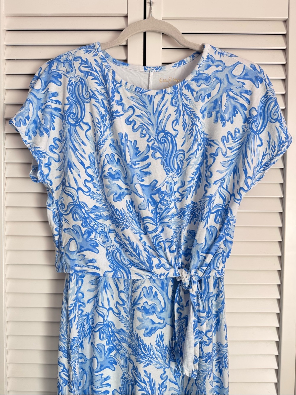 Lilly Pulitzer Inca Dress Resort White Aqua Lounge Cruise Beach Size XS - Picture 4 of 10